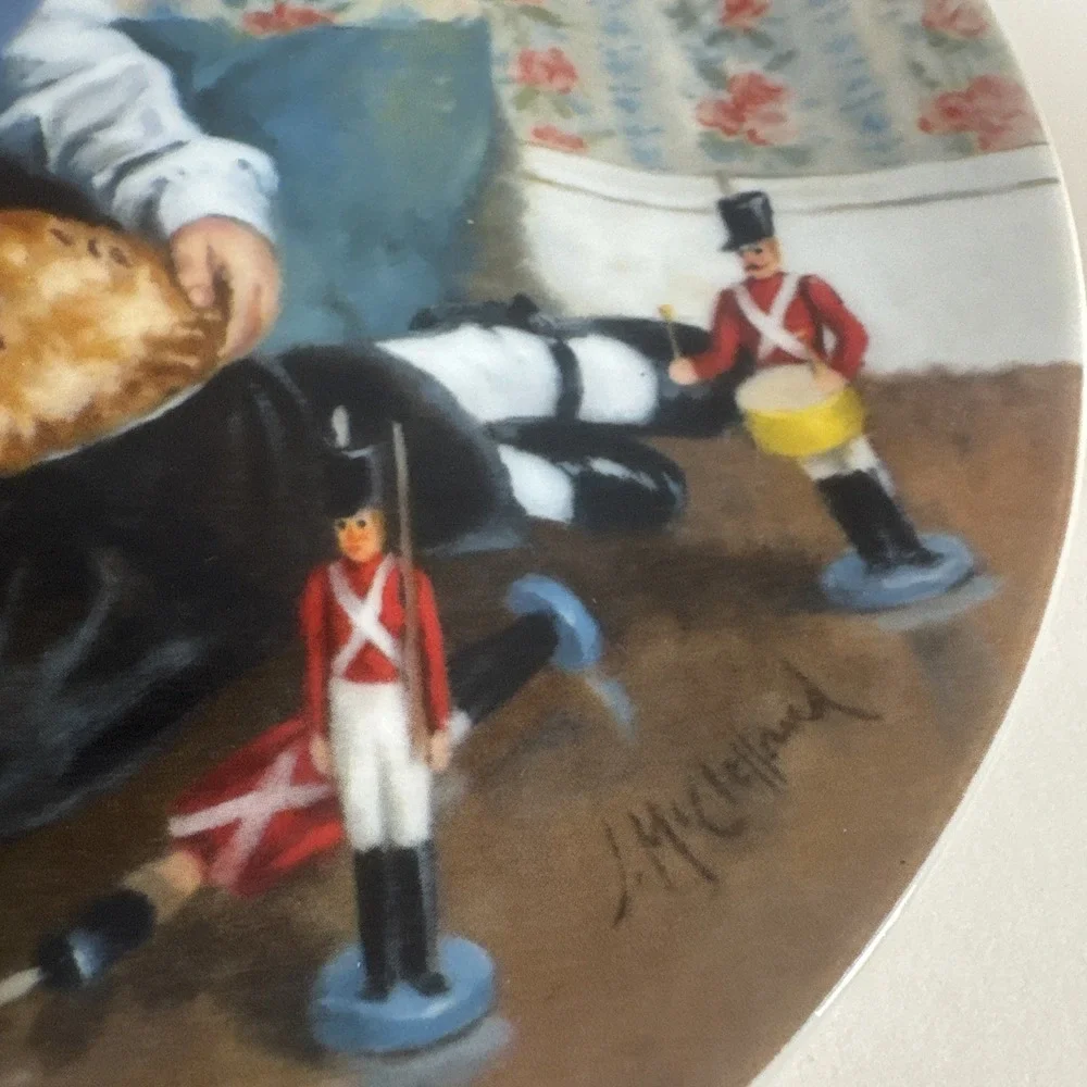 Vintage Collector Plate John McClelland Mother‎ Goose Little Jack Horner